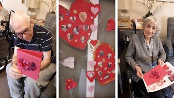 Love is in the air at Stockport care home